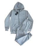 SVN7VII EMBOSSED TRACKSUIT (GRAY & NUDE)