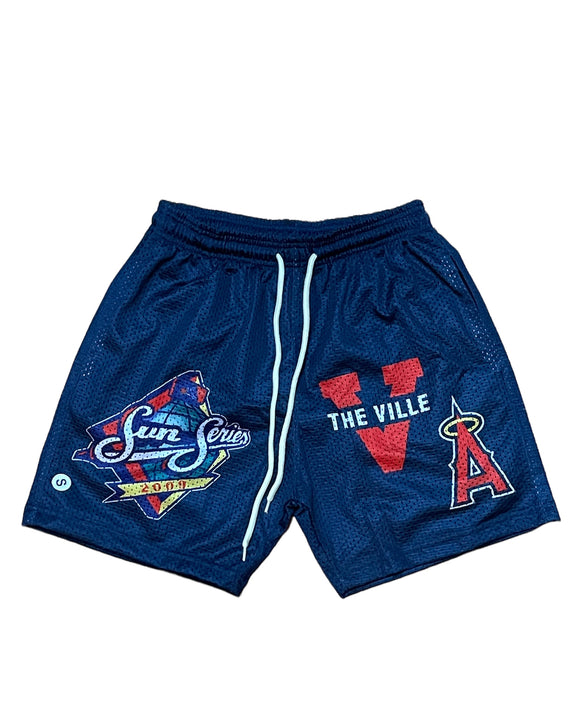 THE VILLE VA MESH SHORTS (NAVY)